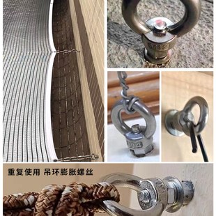母片锋重复使吊环用吊狼三用可拆卸不锈钢丝杆胀栓可膨胀螺丝反复