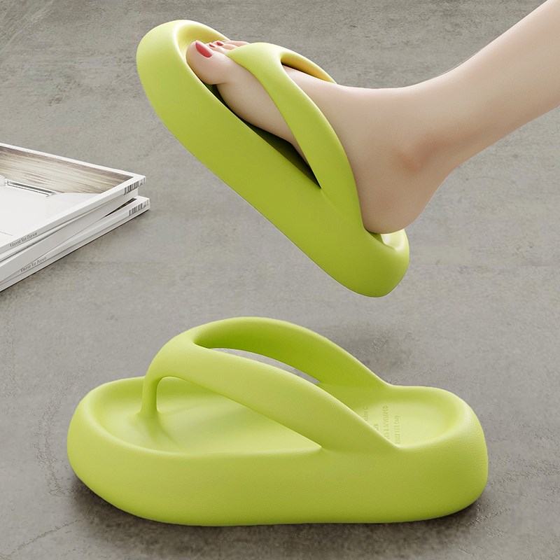 踩屎感人字拖女2025新款夏季外穿防滑厚底休闲海边沙滩夹脚凉拖鞋
