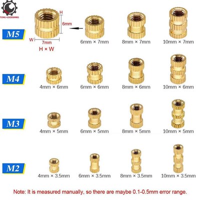 M2 M3 M4 M5  Thread Knurled s Threaded Insert Embedt Nut for