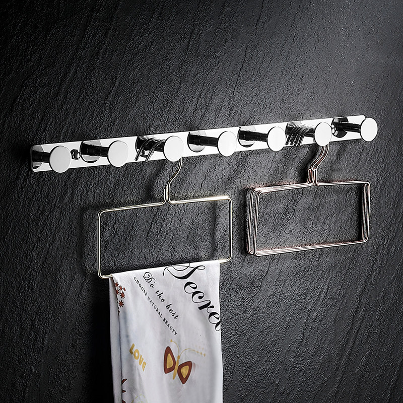 304不锈钢挂衣钩卫生间浴室毛巾挂钩门后玄关衣帽试衣间排钩墙壁,家装主材,挂钩/挂衣钩,淘宝优惠券,粉丝福利购,淘宝优惠卷