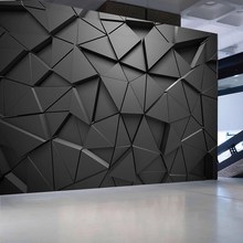 3d立体背景墙纸网吧包厢办公室健身房店铺工业风延伸空间装修壁纸