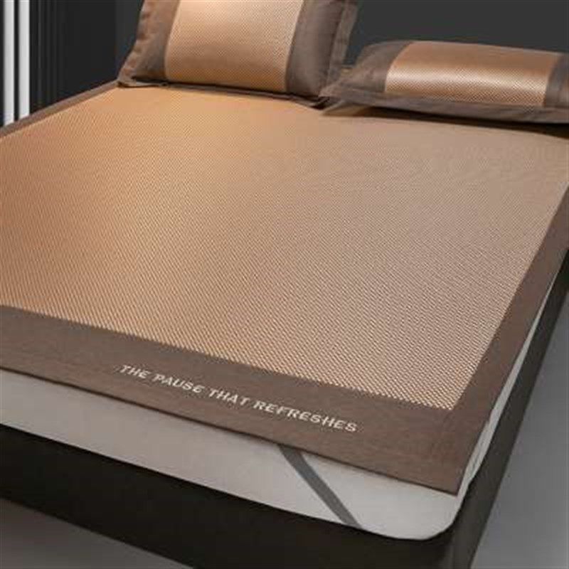 新款冰丝凉席三件套冰藤草席夏天可机洗学生宿舍单人夏季床垫空调,床上用品,藤席,淘宝优惠券,粉丝福利购,淘宝优惠卷