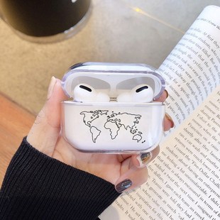 极速Funny Map Trip For Apple Airpods Pro Case Cover Cute Lux