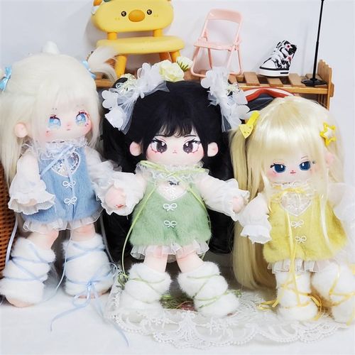 【余量现货】春日绒绒20cm 长腿体 福瑞体棉花娃娃娃衣套装