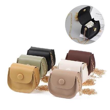 速发Fashion Dollhouse Miniature Leather Suitcase Mini Bag