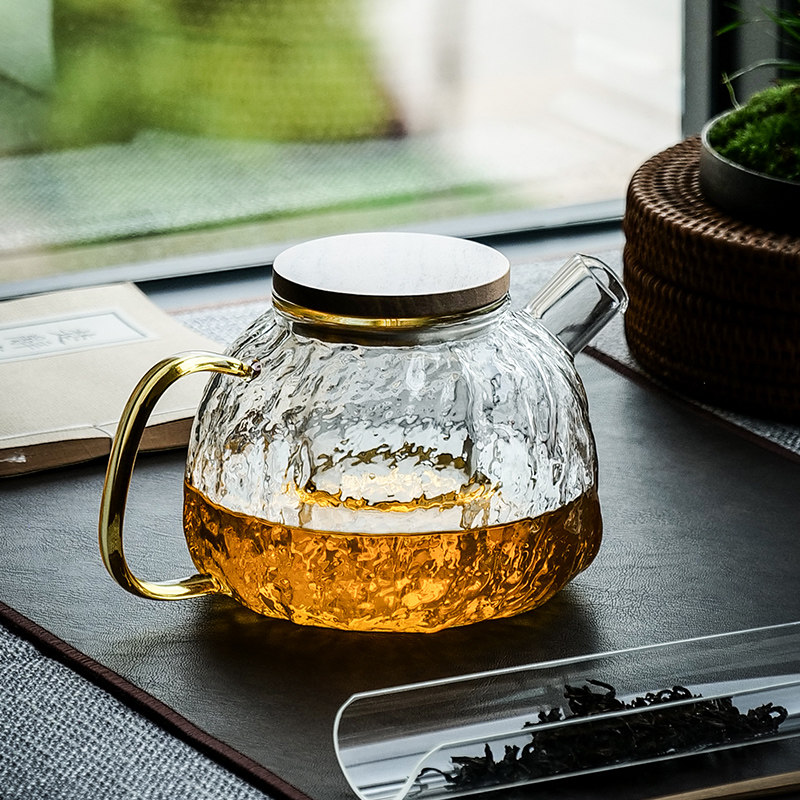玻璃茶壶家用加厚耐高温过滤泡茶壶单个壶可加热茶水分离花茶水壶
