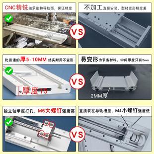 全十闭0f带内嵌式 新品 密封封字丝杆直线滑台模组精密双线轨绿牛NN