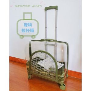 宠物拉杆箱猫包狗外出旅行箱便携C透明猫咪O行李箱手提出行携带箱