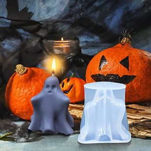 Silicone Mold Ghost Handmade Aromathera Candle 速发Halloween