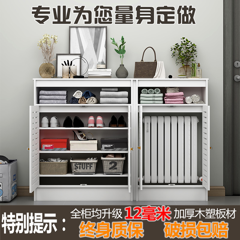 地暖分水器e遮挡罩暖气片遮挡装饰柜卫生间浴室水管阀门遮丑箱定