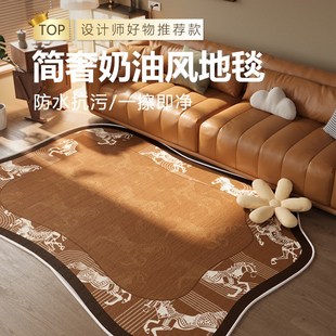 中古风地毯客厅新款 新品 不规则地垫D加厚防水防滑易打理卧室床边