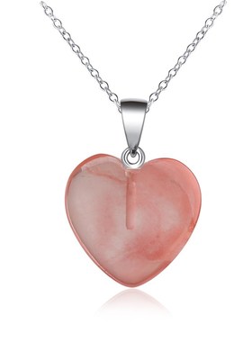 Love Heart Shape Gemstone Rock Natural Quartz Crystal Healin