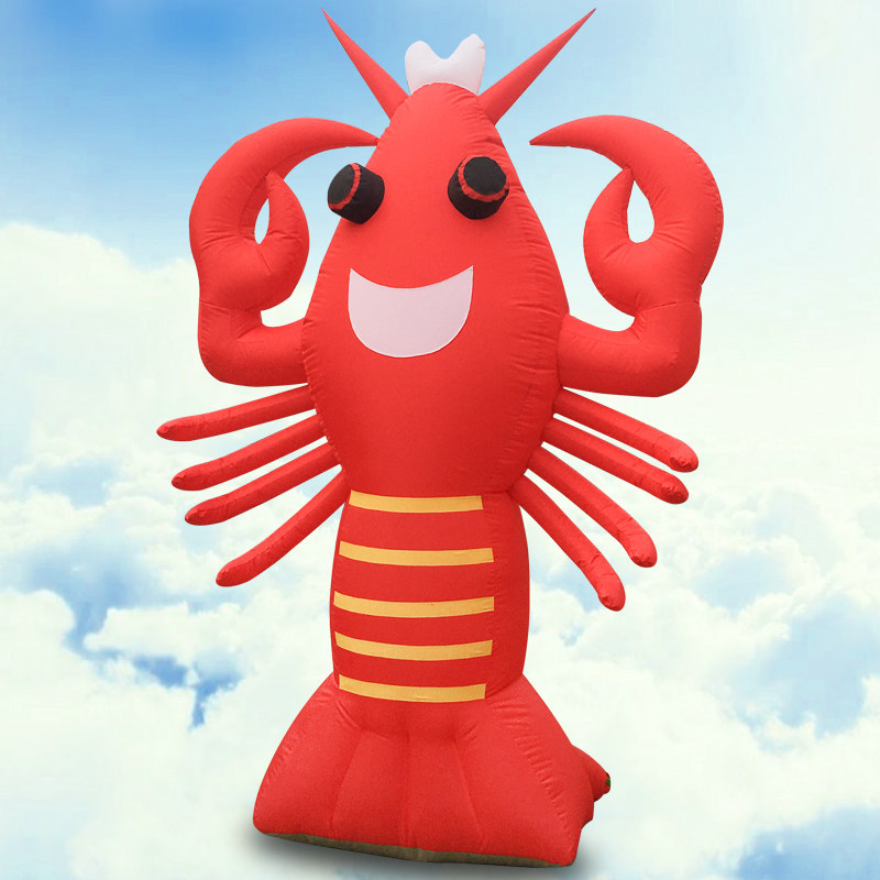 充气龙虾气模拱门 小龙虾t气球 开业店庆活动 夜光大龙虾卡通模型