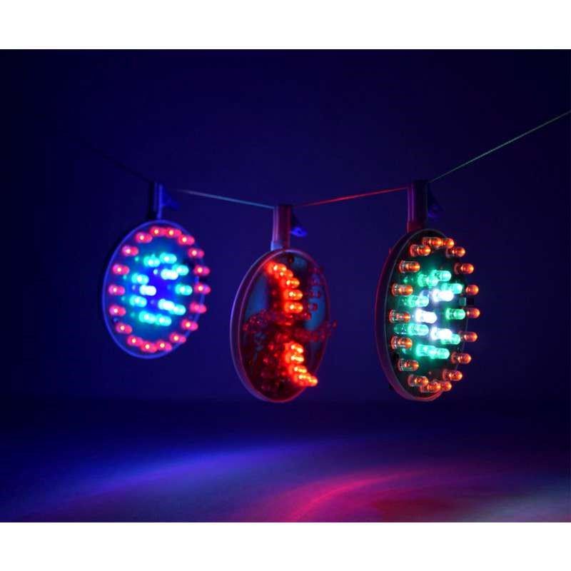 夜光风筝灯新品多色变亮食圆盘线灯锂电充电