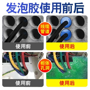 高强度防水发泡胶防火阻燃耐高温封堵泡沫胶填缝剂工业堵洞密封胶