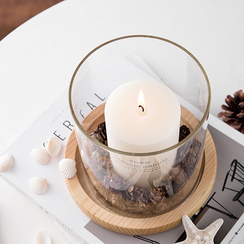 蜡烛户外防风灯罩烛台摆件北欧浪漫创意烛光晚餐道具样板间家居