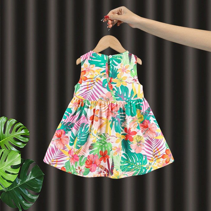 女童碎花连衣裙夏季儿童沙滩吊带公主裙周岁宝宝礼服三岁女孩衣服,童装/婴儿装/亲子装,连衣裙,淘宝优惠券,粉丝福利购,淘宝优惠卷