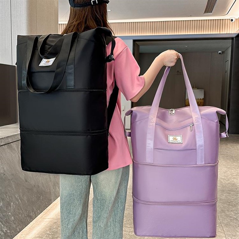 短途旅行包女大容量轻便待产包旅游收纳袋手提防水双肩背包行李包