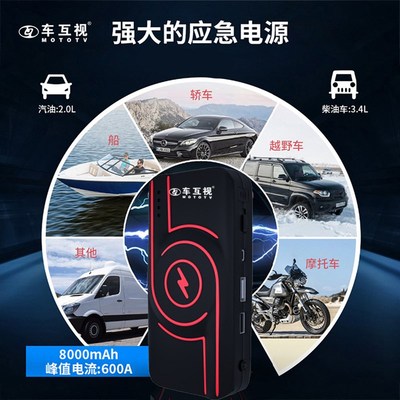 车互视 摩托车通用应急电源延长线EC5母插防水防尘车辆启动搭电宝