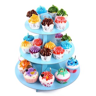 round cardboard 30.48 layer dessert Red stand cupcake