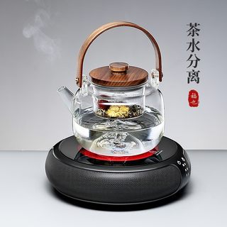 电陶炉小型煮茶炉玻璃煮茶器全z自动家用烧水壶煮茶壶茶具套装铁