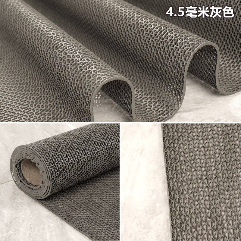 速发贝傅特PVC防滑地垫厨房浴室厕所塑料镂空防油防水耐脏地垫灰