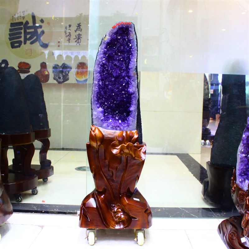 天然紫水晶洞摆件乌拉圭钱袋子聚宝盆消磁原石家居办公室开业礼品,饰品/流行首饰/时尚饰品新,摆件,淘宝优惠券,粉丝福利购,淘宝优惠卷