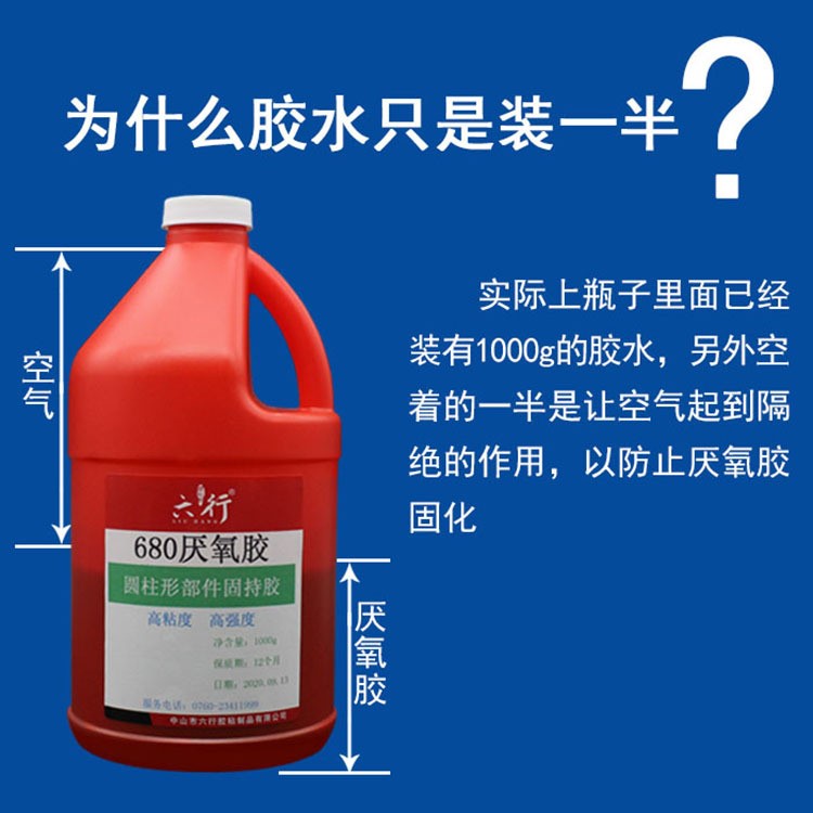 速发680厌氧胶圆柱形体部件固持轴承密封非螺纹紧固高强度1000g装