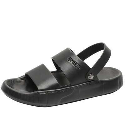 男士凉鞋2024新款夏季外穿高端凉拖鞋户外开车男鞋真皮休闲沙滩鞋