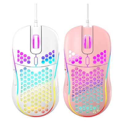 USB Wired Lightweight Gaming Mouse RGB Backlit Mouse with 6