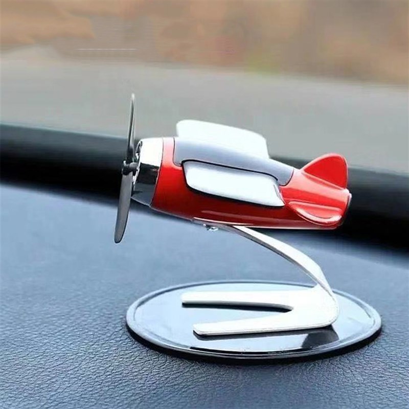 推荐1pcs Airplane Decorate Solar Powered Aircraft Model Car