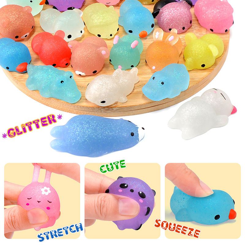 极速NEW Mochi Squishies Kawaii Anima Squishy Toys For Kids A