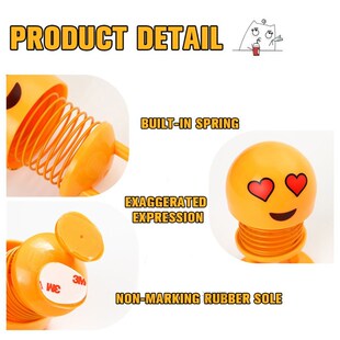 Funny Shaking Head Doll Small Ornaments Lovely Cartoon Car A