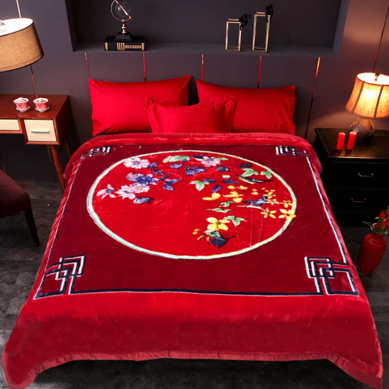 喜字结婚毛毯大红色新婚庆云毯子春秋双人盖毯陪嫁送礼绒毯红被子,床上用品,休闲毯/毛毯/绒毯,淘宝优惠券,粉丝福利购,淘宝优惠卷