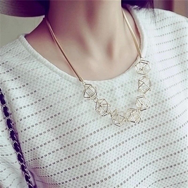 时尚百搭韩国短款毛衣项链锁骨链秋冬装饰挂件简T约女衣服配饰品