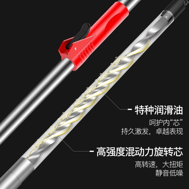 MC45加粗通用旋转拖把杆手压自动拖布杆单杆替换配件拖把墩布