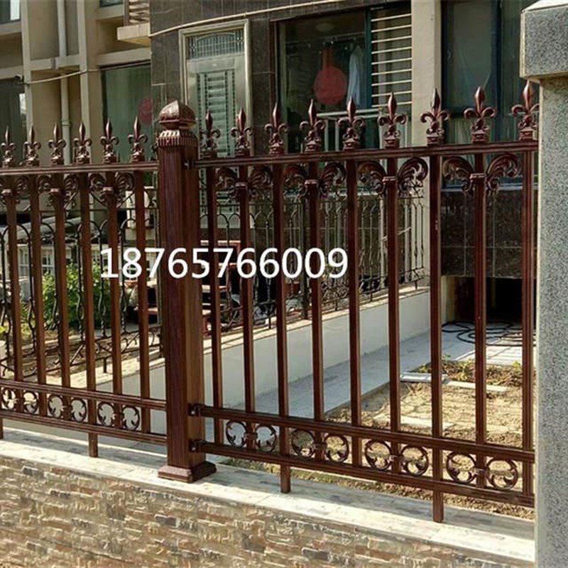 户外铝艺护栏铸铁围墙别墅院墙围栏铁艺栏杆庭院围栏铝合金栅栏