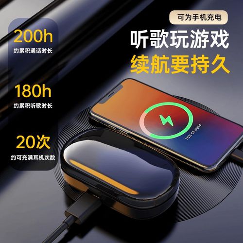 【可给手机充电】蓝牙耳机超大容量续航待机车载无线运动开放式耳