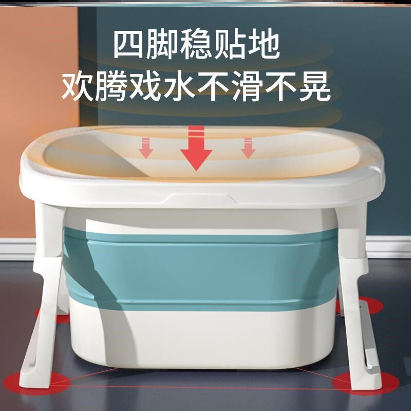 儿童洗澡盆3岁以上宝宝0一6月可折叠婴儿游泳桶一1小孩子浴盆