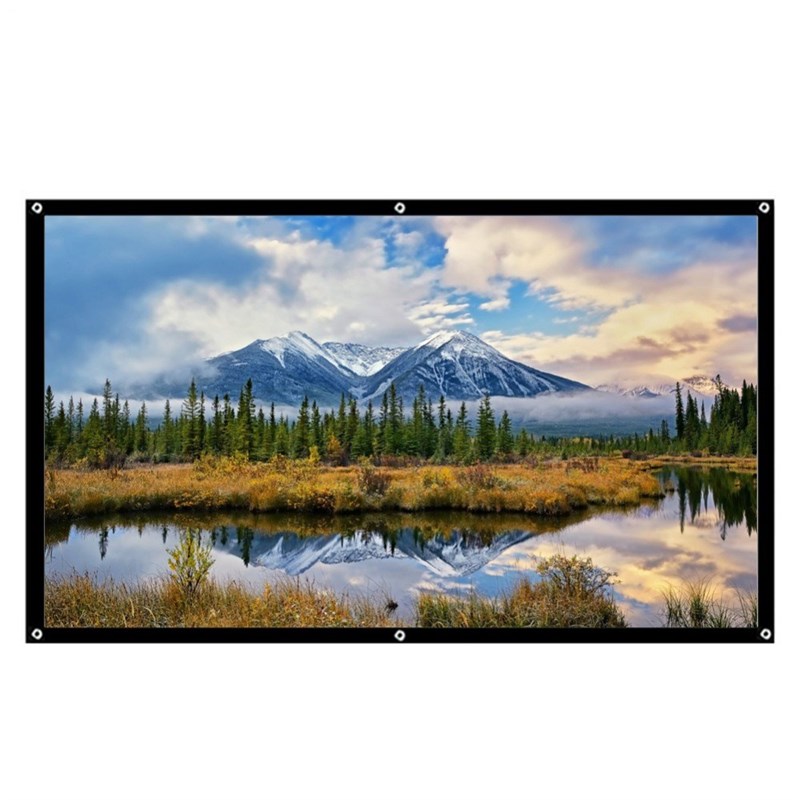 43 Fabric Wall Hanging Projection Screen For 3D LED Home Th