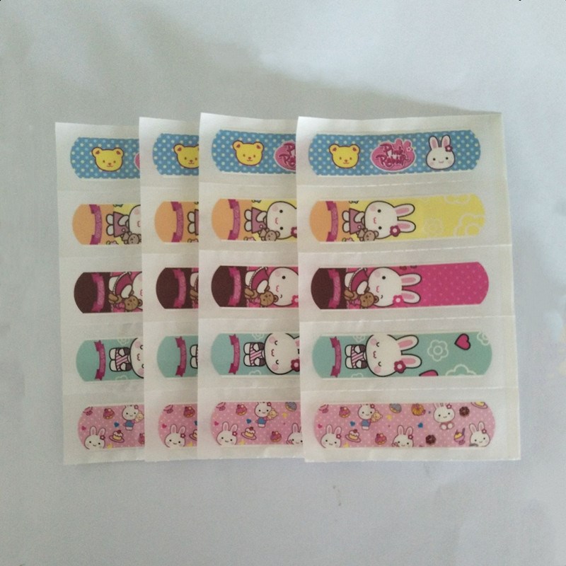 100 pcs Waterproof children Kids Cute Cartoon Band Aid Hemo 鲜花速递/花卉仿真/绿植园艺 花艺材料 原图主图