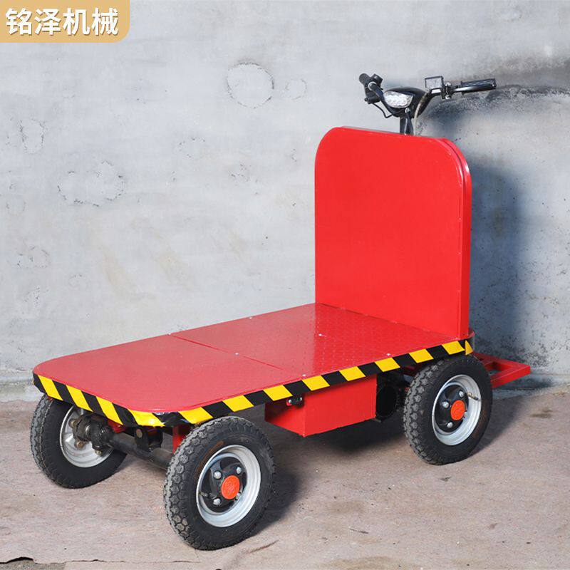 站立平板运e输车 电动手推拉砖平板车 小型搬运工具仓库物流手推