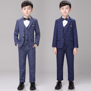 男童西服套装秋冬季儿童帅气小男孩西装花童礼服正装表演出服洋气