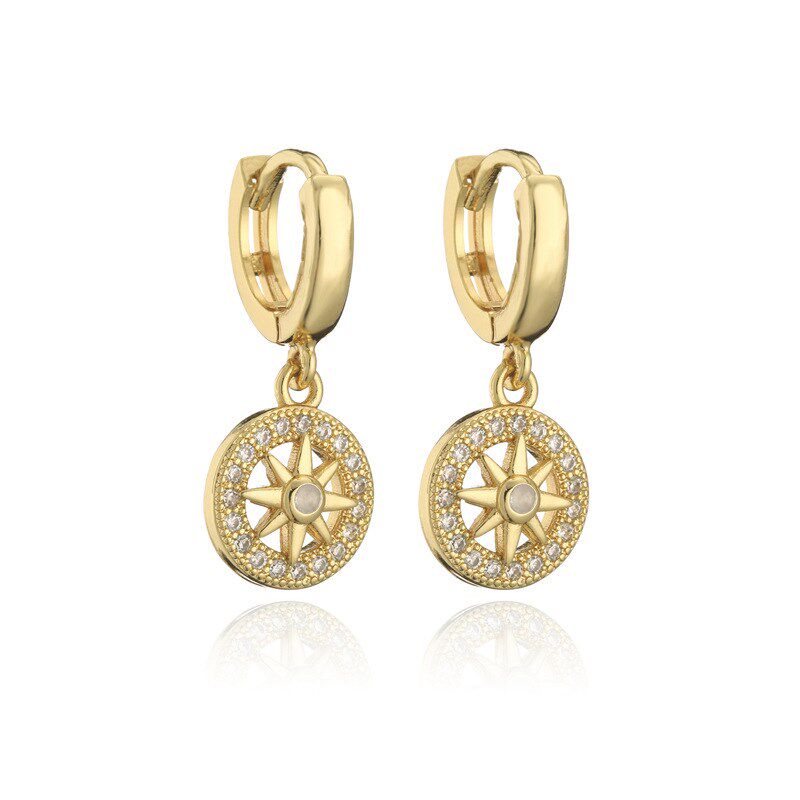 小众高货New fashion product gold plating copper micro settin