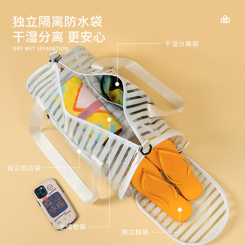 游泳防水包干湿分离男健身包女沙滩泳衣收纳袋手提运动透明旅行袋,箱包皮具/热销女包/男包,旅行袋,淘宝优惠券,粉丝福利购,淘宝优惠卷