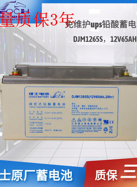 全新理士蓄电池DJM1265S免维护ups铅酸阀控密封式固定型12V65AH