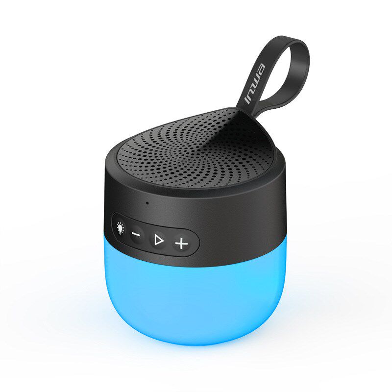 新款迷你便携蓝牙音箱 低音炮w多功能户外防水智能LED氛围夜灯音