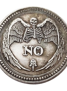Yes or No Skull Commemorative Coin Souvenir Challenge Collec