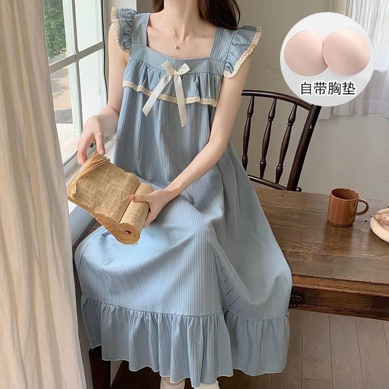 C睡裙女2024夏季新款无袖韩版公主风学生可爱宽松少女家居服可外,运动/瑜伽/健身/球迷用品,广场舞套装,淘宝优惠券,粉丝福利购,淘宝优惠卷