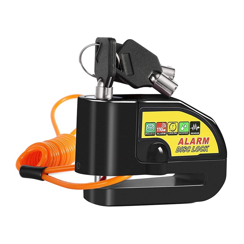 Disc Brake Lock Motorcycle Alarm Disc Lock Durable Disc Whee